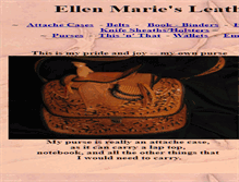 Tablet Screenshot of ellenmariesleathercraft.com